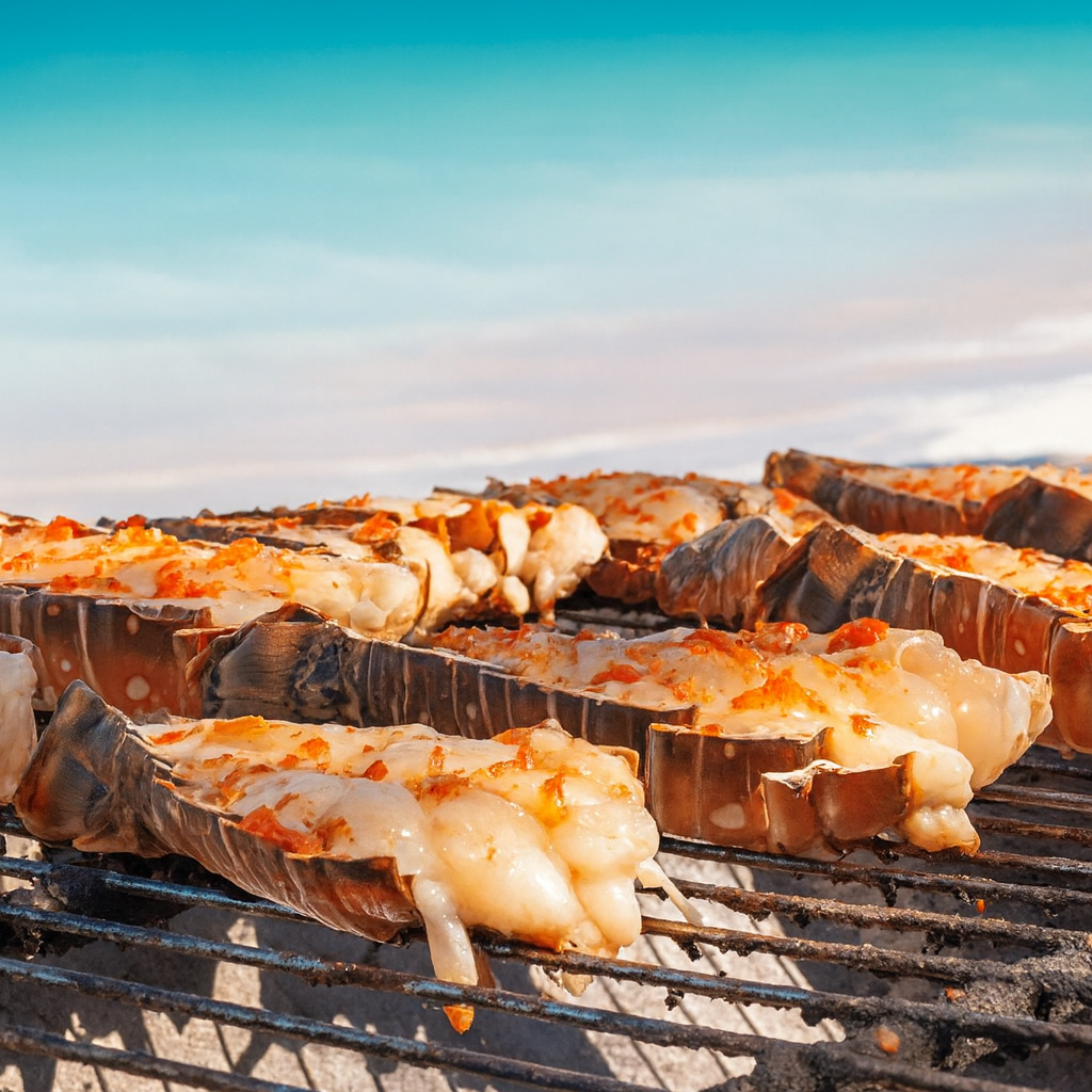 香港野炊海鮮燒烤｜私人海灘龍蝦尾 BBQ 圖片