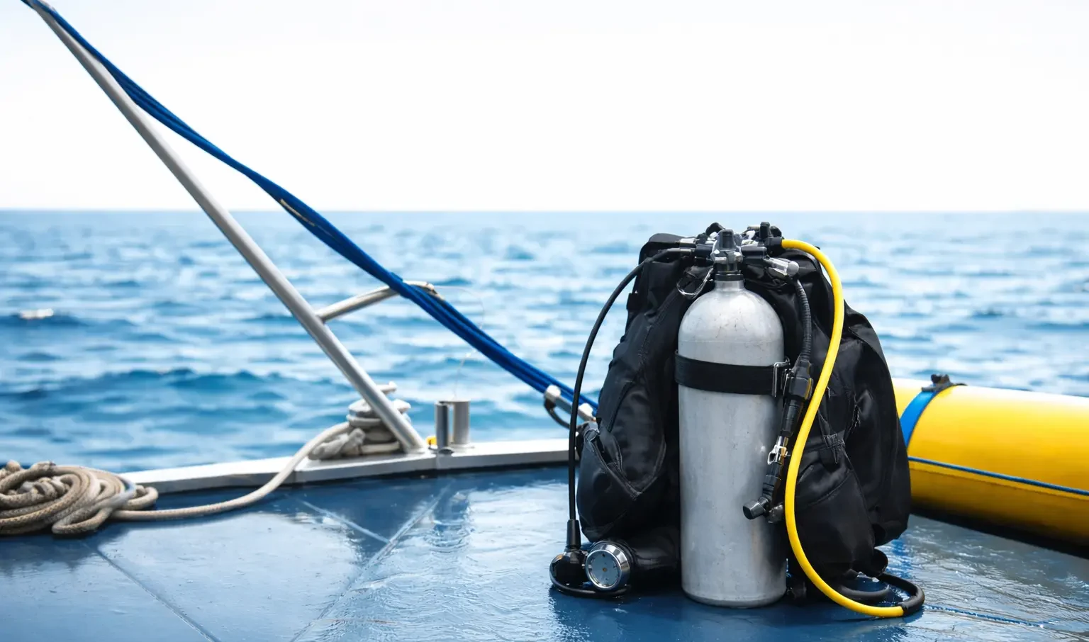 Scuba Diving Boat Setup Hong Kong